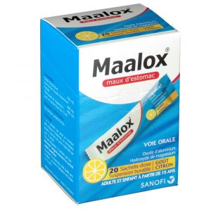 Sanofi Maalox Maux d'Estomac - 86 ml Suspension buvable (citron)