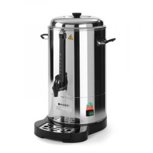 Hendi Percolateur à café, double paroi, économie d'énergie, bac à filtre intégré, pour café moulu grossièrement, pas de filtre en papier nécessaire, 10L, 230V, 1500W, 386x393x(H)576mm, inox 18/0