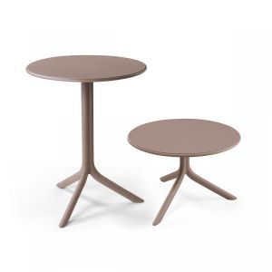 Nardi Table ronde pour l'extérieur SPRITZ (Gris tourterelle - Polypropylène PRV)