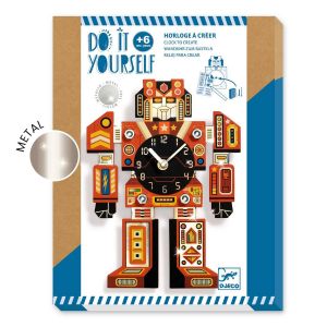 Djeco Kit Horloge à créer : Robotime