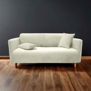 Housse de Protection Canapé - Douceur dIntérieur - Polyester - Gaufré - Blanc