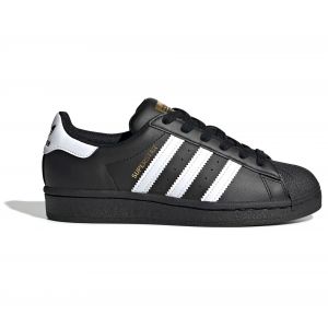 Adidas Superstar J, Basket Mixte Enfant, Noir de Base Blanc Blanc Noir de Base, 36 EU