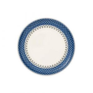 Image de Villeroy & Boch Casale Blu Assiette petit-déjeuner, 22 cm, Porcelaine Premium, Blanc/Bleu