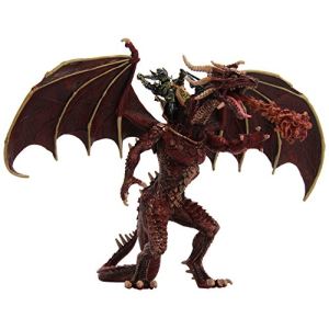 Image de Plastoy Figurine grand dragon volant et cavalier