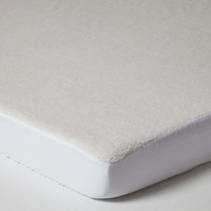 Homescapes - Protège-matelas polaire à grands bonnets, 140 x 190 cm
