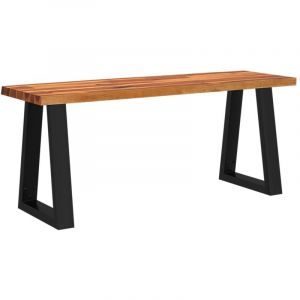 VidaXL Banc avec bord vivant 110 cm bois d'acacia massif