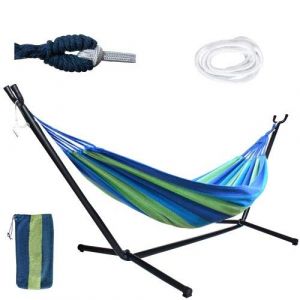 Image de Iso Trade Hamac de jardin 200x150cm avec cadre