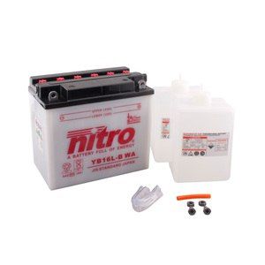 Nitro Batterie YB16L-B ouvert avec pack acide Type Acide