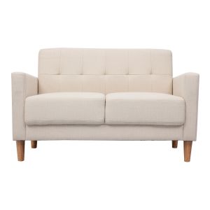 Miliboo Canapé design 2 places beige MOON
