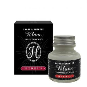 Herbin 13501T - Encre pigment&eacute;e en flacon de 30ml, couleur blanche