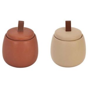 Image de Bougie parf ée pot en céramique Top (Lot de 2)