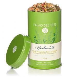 Tisane l'herboriste n&deg;74 bio boite 70g - Palais des th&eacute;s