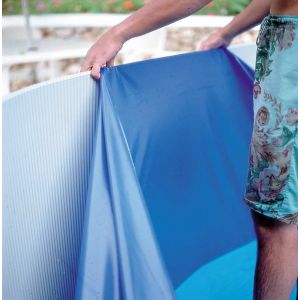 Gre Liner uni bleu pour piscine 5 x 3m x H: 1,20m - 30/100e - Système Overlap