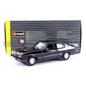 Bburago Voiture Miniature de Collection 1-24 - FORD Capri - 1973 - Black - 21093BK