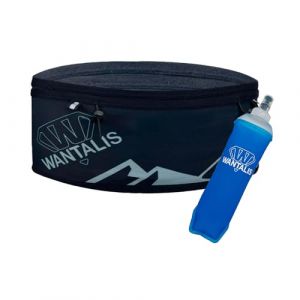 Wantalis Weasy 2 Ceinture Running avec Poche étanche + 2 Grandes Poches Filet, 1 Poche Zip, Porte Dossard et Porte Bâtons | Running, Trail, Voyage