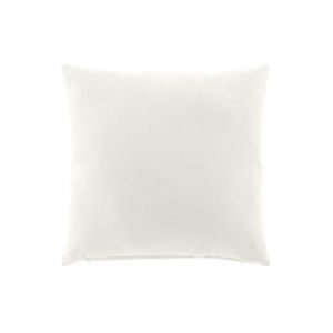Douceur d'intérieur, Coussin Déhoussable (45 x 45 cm) Twily Blanc, Coton / Polyester Recyclé
