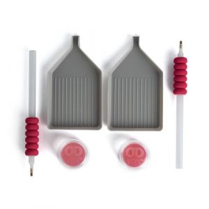 Diamond Dotz DDA.077 - Original Diamond Painting Zubeh&ouml;r Set, 3 teilig mit Antirutsch-Stylus, Schale, Wachs f&uuml;r funkelnde Diamant Kunst Gem&auml;lde, Mosaik Malerei Erg&auml;nzung Kit f&uuml;r 5D Diamond Paintings