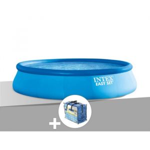 Intex Kit piscine autoportée Easy Set 4,57 x 0,84 m + Bâche à bulles
