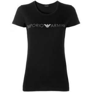 Emporio Armani T shirt Classic logo Femme Noir