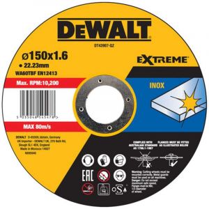 Dewalt DT43907 Disque a tronçonner pour acier inoxydable 150 x 22,2 mm