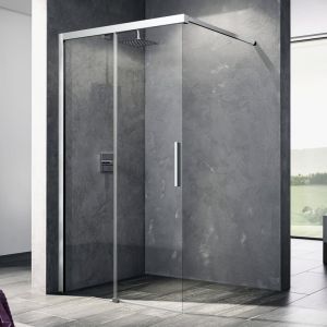 Kermi Nica Paroi de douche à l’italienne, avec élément coulissant, NIJ2L11020VPK, NIJ2L