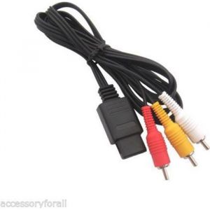 Straße Game Cord 6ft Av Audio Vidéo A / V Tv Par Câble Pour Nintendo 64 N64 Gamecube Ngc Snes Sfc