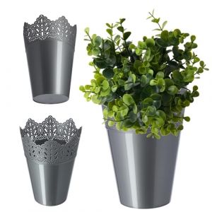 Cache-pot de fleurs 12 cm couleurs - Kadax