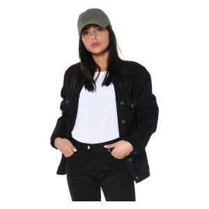 Von Dutch Veste Veste femme en toile denim et impirmé dos Gloria