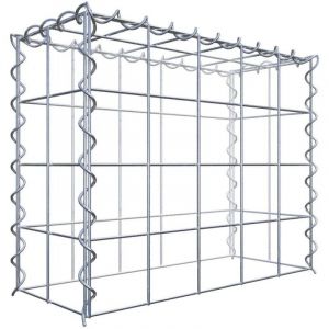 Gabion sur toile type 3 50 cm x 40 cm x 20 cm (L x H x P), maille 10 cm x 10 cm, spirale