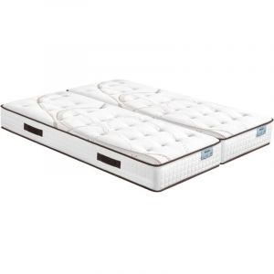 Ebac Matelas 2x80x200 Moorea - Mousse - Hauteur 25 cm - Soutien ferme et progressif