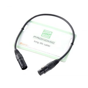 Pronomic Stage Xfxm-0.5 Câble Micro Xlr 0.5 m Noir