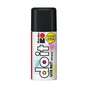 Marabu Bombe de peinture - Do it Satin Matt Colorspray - Noir Satin - 150 ml