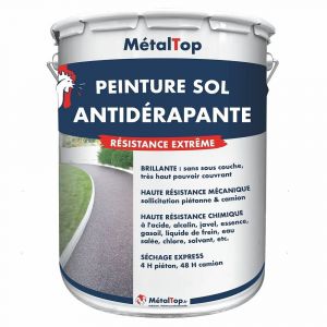 Peinture Antiderapante - Jaune de s&eacute;curit&eacute; - RAL 1003 - Pot 1L