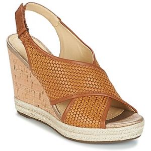 Geox Janira - Sandales compensées avec cuir - caramel