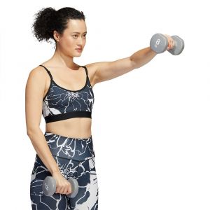 Adidas Brassière Sport Flower XS Dash Grey / Black / Print