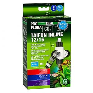 JBL Diffuseur de CO2 pour aquarium coloris blanc et noir ProFlora Taifun Inline