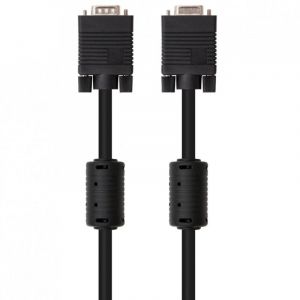 Ewent C&acirc;ble VGA avec Ferrite M&acirc;le/M&acirc;le 1,8 m Noir