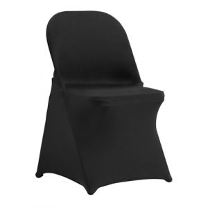 Housses de chaise pliantes en élasthanne extensible-VEVOR-30 pcs, housses de protection universelle-pour mariage, vacances,noir
