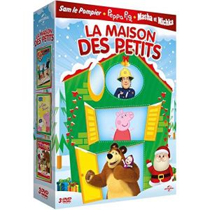 Coffret la maison des petits : Sam le Pompier : Sam est en vacances + Peppa Pig : Le Club Secret  + Masha et Michka :Les Rois du Cirque