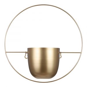 Mica Decorations Pot de fleurs Dexter Wall - L34 x L14 x H34 cm - Or