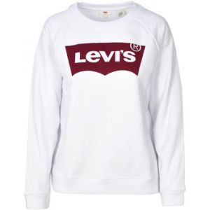 Levi's Relaxed Graphic Crew, Sweat-Shirt Femme, Blanc (Better Batwing Sweatshirt White 0014), Medium