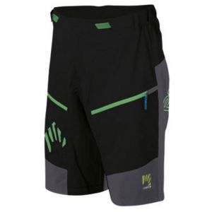 Karpos Shorts Pantalons Rapid Baggy L Black / Dark Grey / Green Fluo