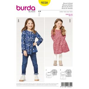 Image de Burda Patron Kids 9350 Blouse et robe