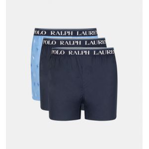 Ralph Lauren Lot de 3 caleçons slim coton stretch Bleu Polo - Couleur Bleu - Taille XXL