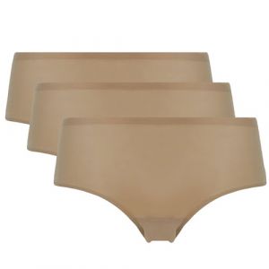 Chantelle Softstretch, Shorty (Pack X3), Lingerie Invisible Femme, Taille Unique Du 34 Au 42 (Fr), Nude, Taille unique