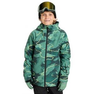 Quiksilver Veste &agrave; capuche Mission Printed vert fonc&eacute; pour enfant - 16