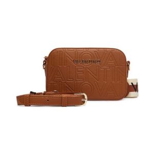 VALENTINO Sac &agrave; &eacute;paule bandouli&egrave;re brun clair pour femme - Pansy Camera Bag Cuoio 331399