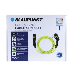Norauto 2224129 - Câble De Recharge Pour Voiture Électrique 16a / 250v Type 1 Vers Type 2 Blaupunkt