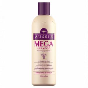Aussie Mega Shampoo - Shampooing quotidien pour cheveux normaux à gras