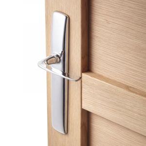 Inspire 2 poignées de porte Acier sans trou, acier entraxe 195 mm